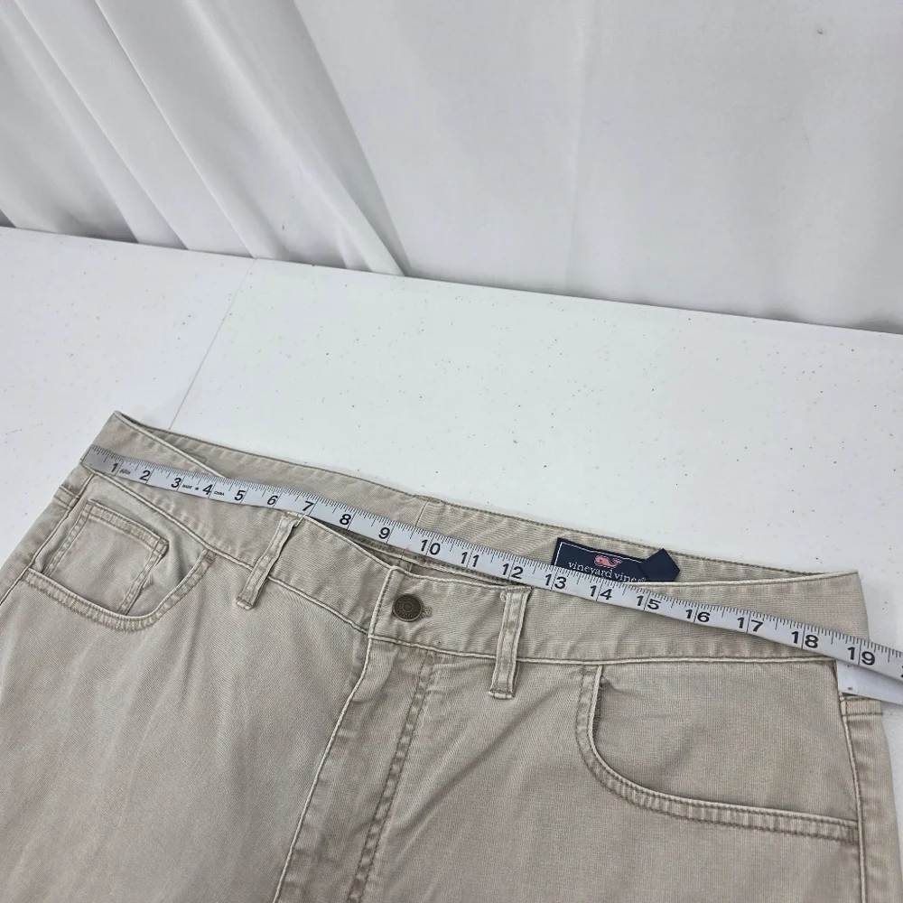 Vineyard Vines Martha's Vineyard Breaker Pants‎ Beige Tan Size 38x34 1P001056.
